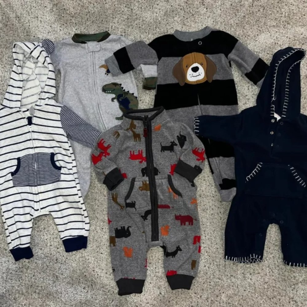 0-3 month boys cold weather bundle